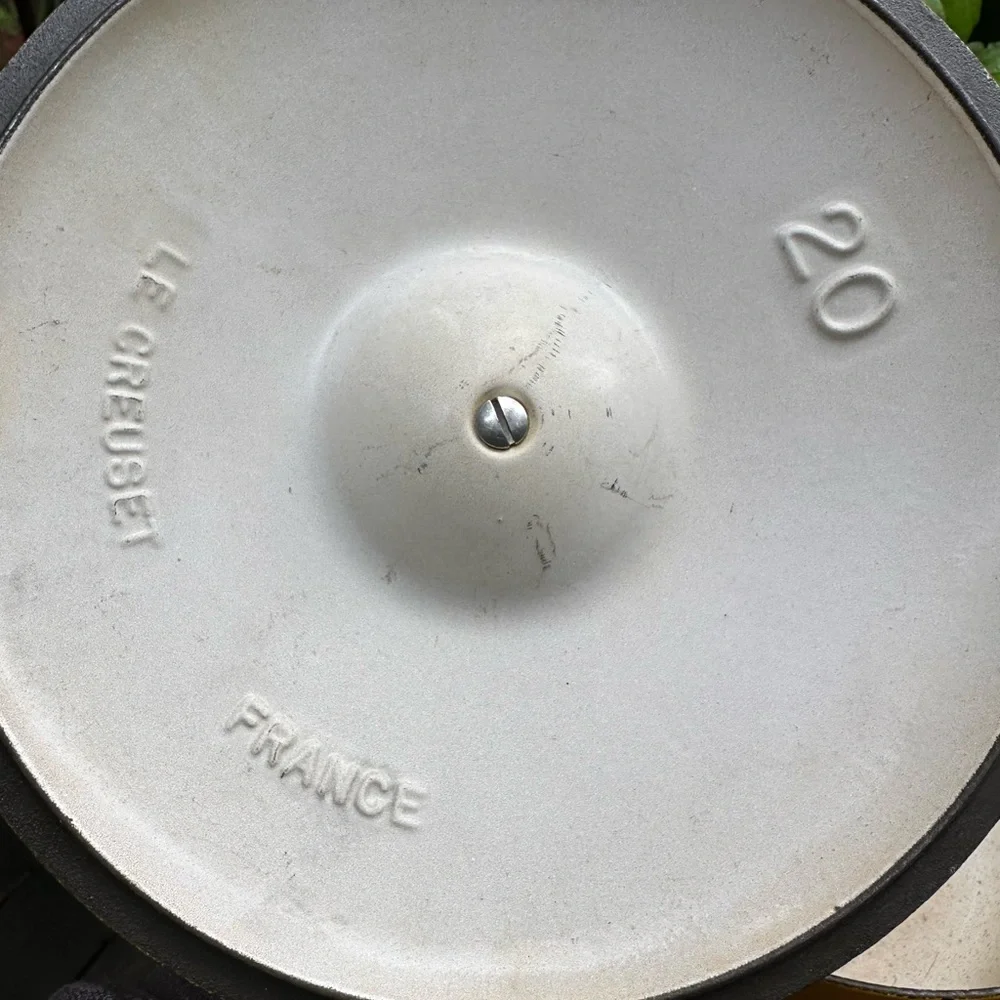 Vintage Marigold Le Creuset Dutch Oven, 2-Quart Enameled Cast Iron